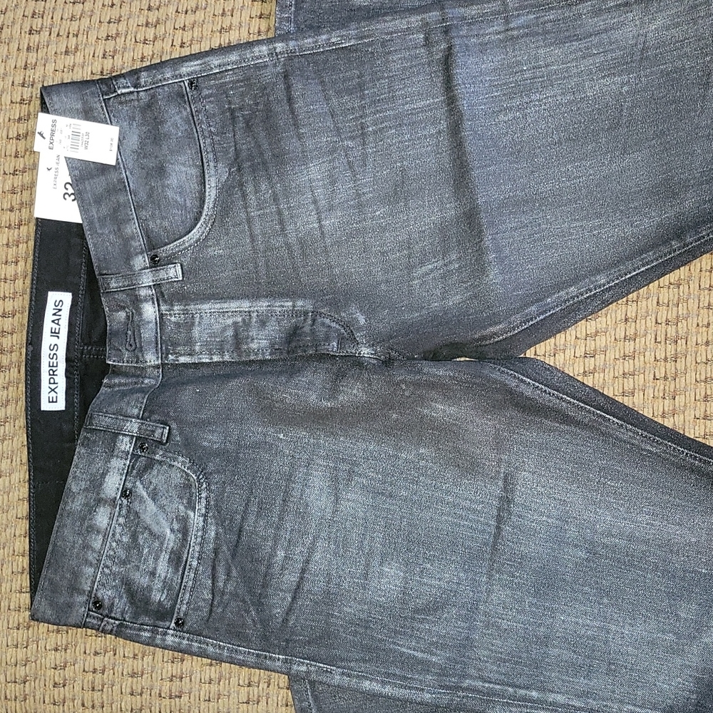 Men's Express Rocco jeans, black sz 32×30 slim